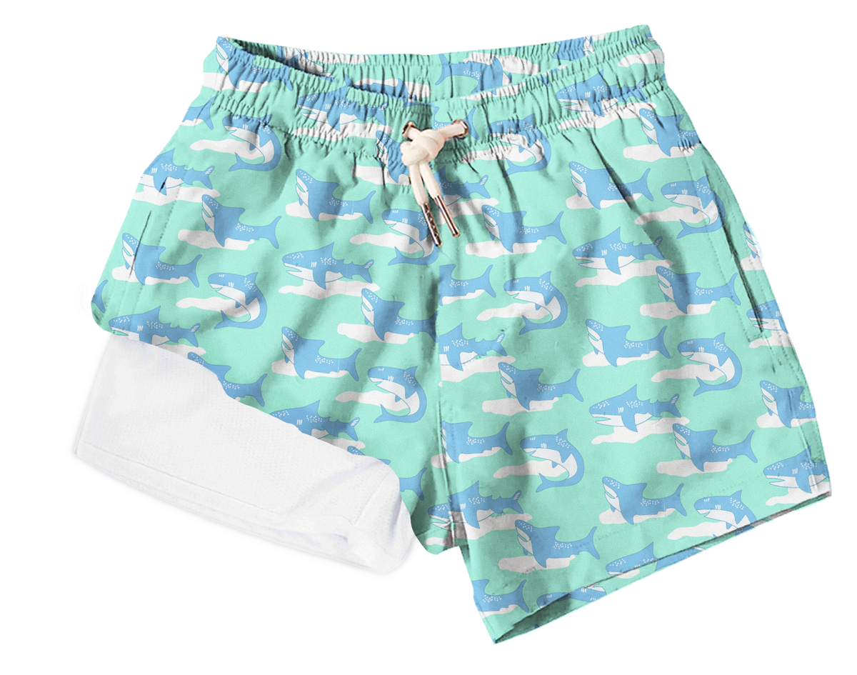 Boy's Swim Trunks Jaws - Born Childrens Boutique