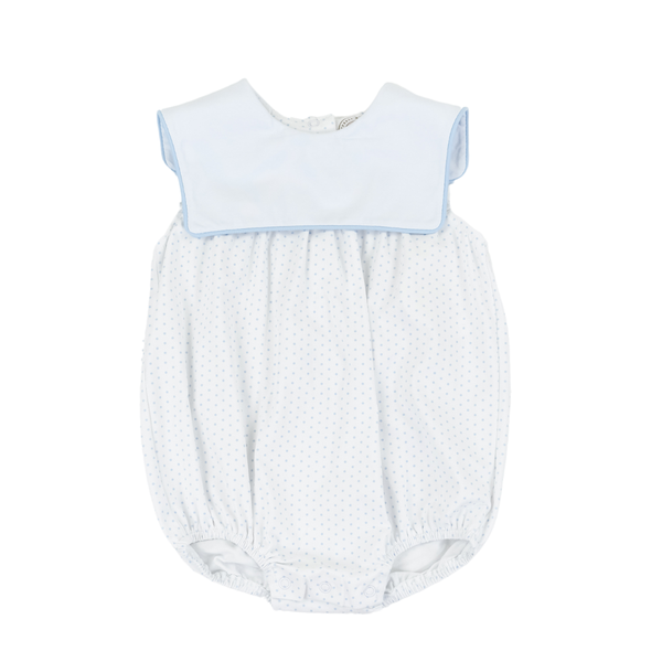 Pre-Order Classic Blue Dot Boy Bib Bubble