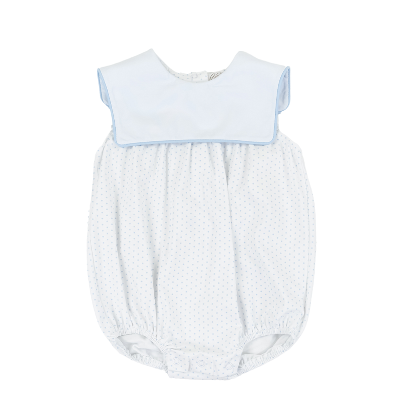 Pre-Order Classic Blue Dot Boy Bib Bubble