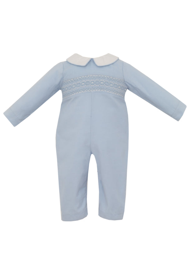 Blue Corduroy Boy Long Romper