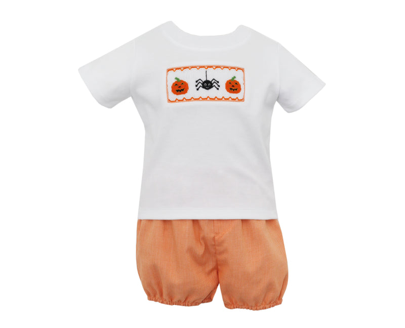 121M Boy Orange Micro Spider Diaper Set - Born Childrens Boutique