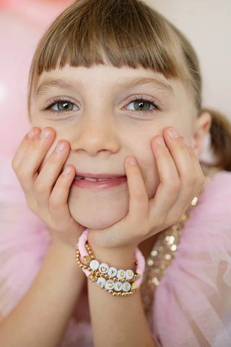 Pink Love Bracelet Set - Born Childrens Boutique