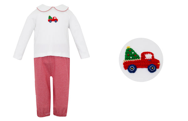 Christmas Tree w/Car Boy Pant Set