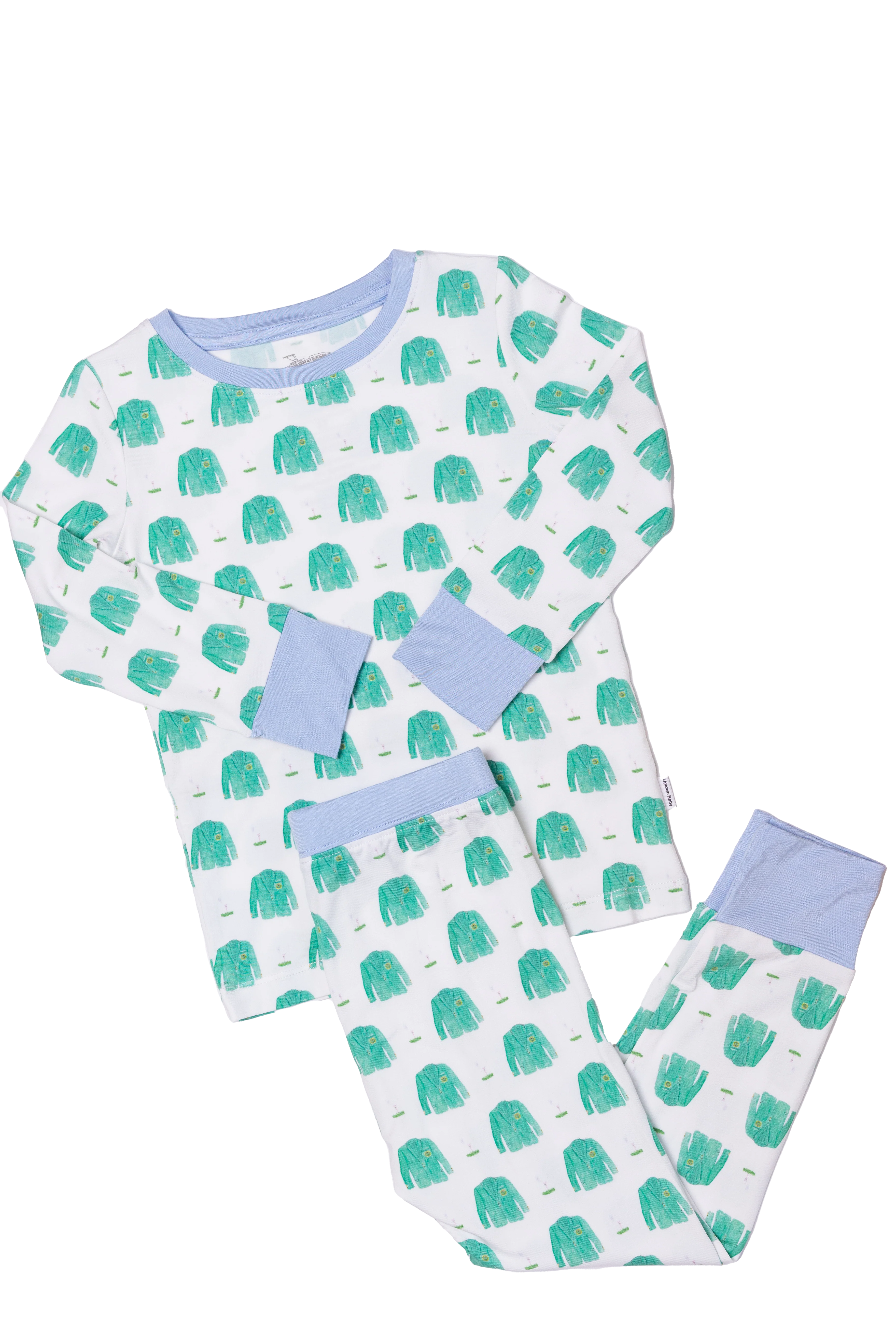 Pajamas Set 2 Piece - Blue Golf - Born Childrens Boutique