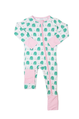 Sleep Romper - Pink Golf