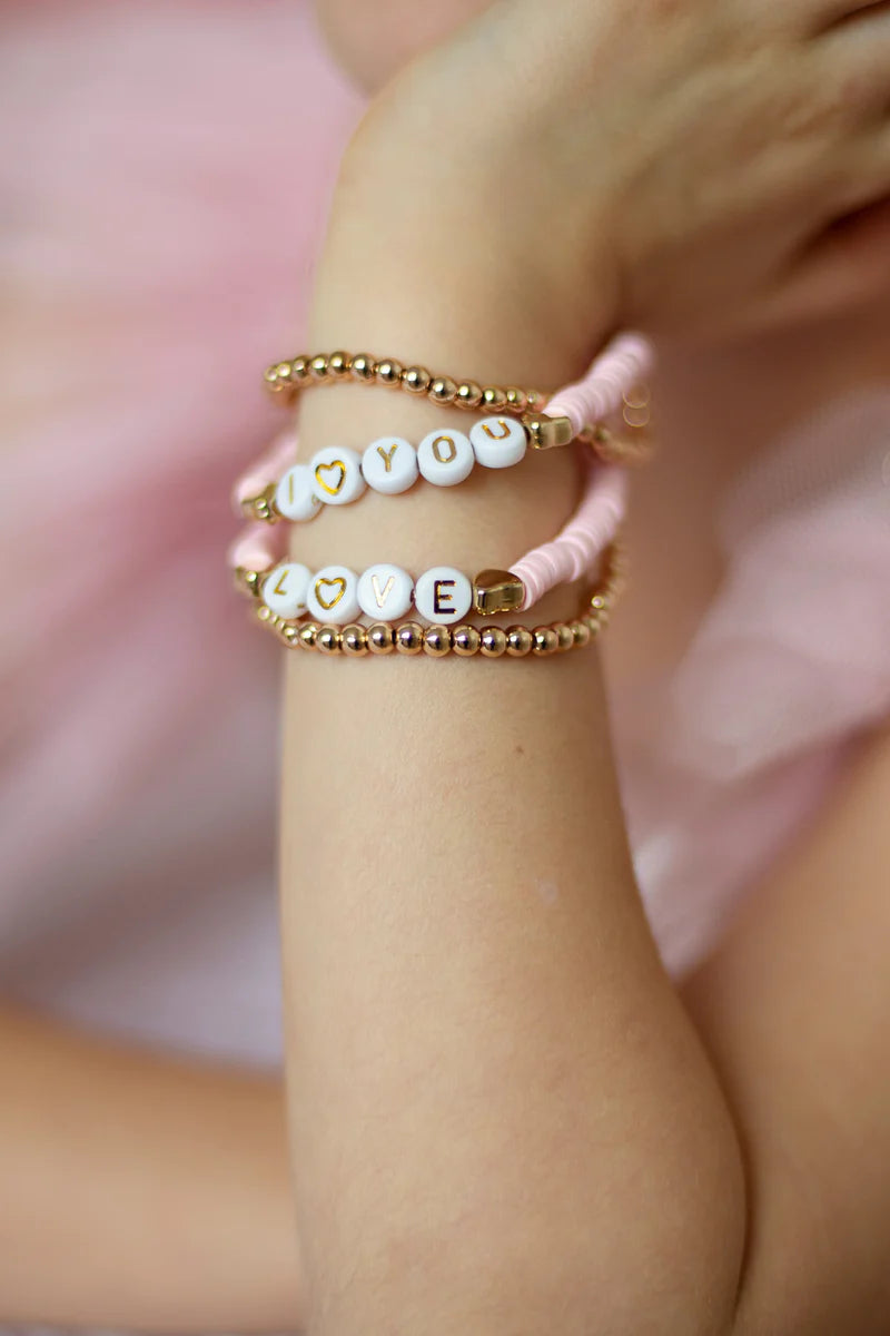 Pink Love Bracelet Set - Born Childrens Boutique