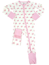 Sleep Romper - Pink Heart Envelopes