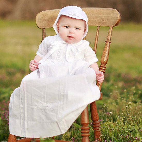 Boys Pleated Christening Set