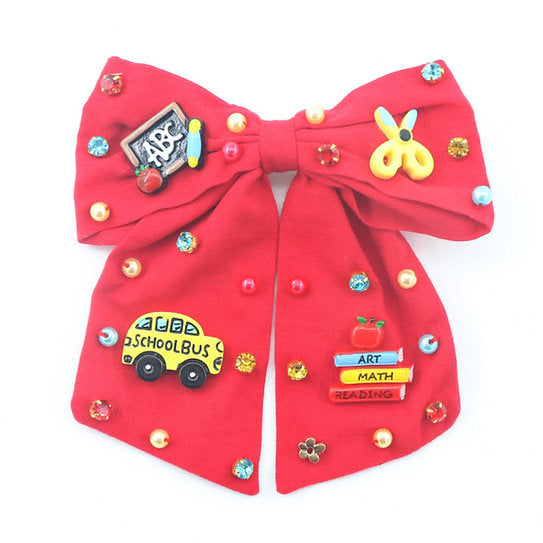 Poppyland Back to School Bow