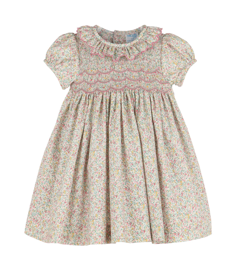 Enchanting Harvest Smocked Dress, Pink