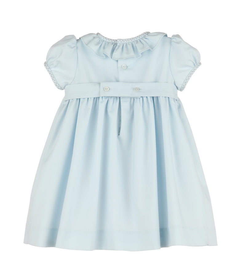 Silverstone Flower Smocked Dress, Blue