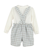 Gingham Check Boy Set Blue