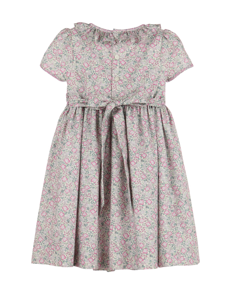 Lavish Floral Smocked Dress, Lilac