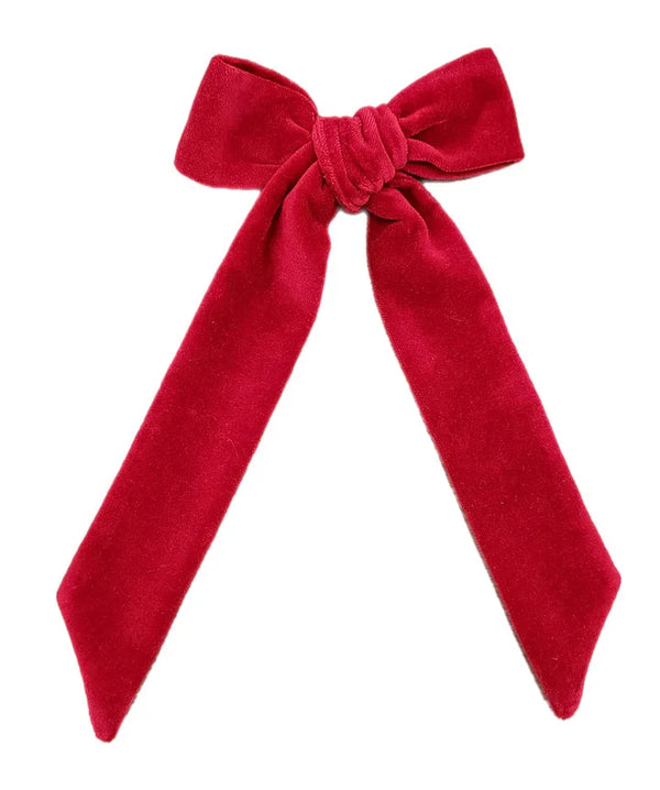 Red Velvet Long Tail Bow