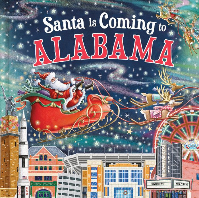 Santa is Coming to Alabama - Hard Cover - Born Childrens Boutique