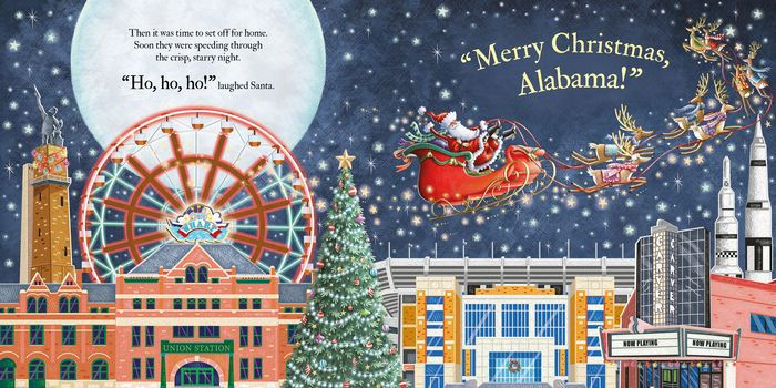 Santa is Coming to Alabama - Hard Cover - Born Childrens Boutique