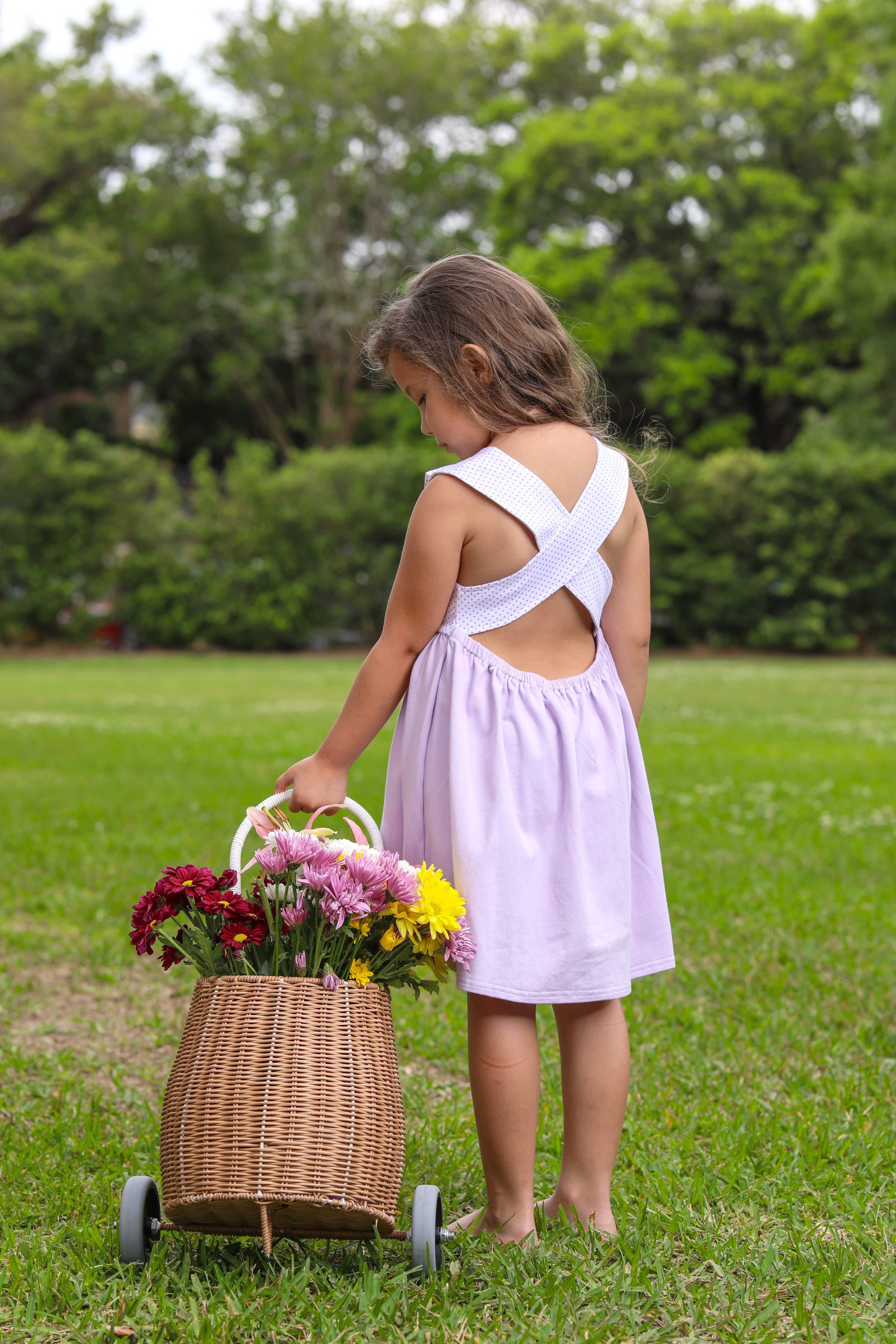 Addie Dress - Lavender - Born Childrens Boutique