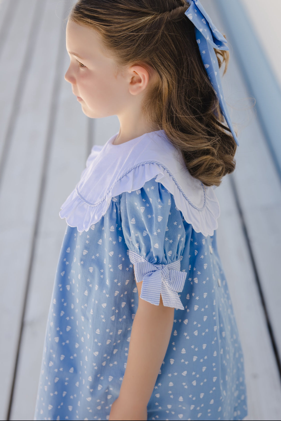 Blue Sea Dress - Born Childrens Boutique