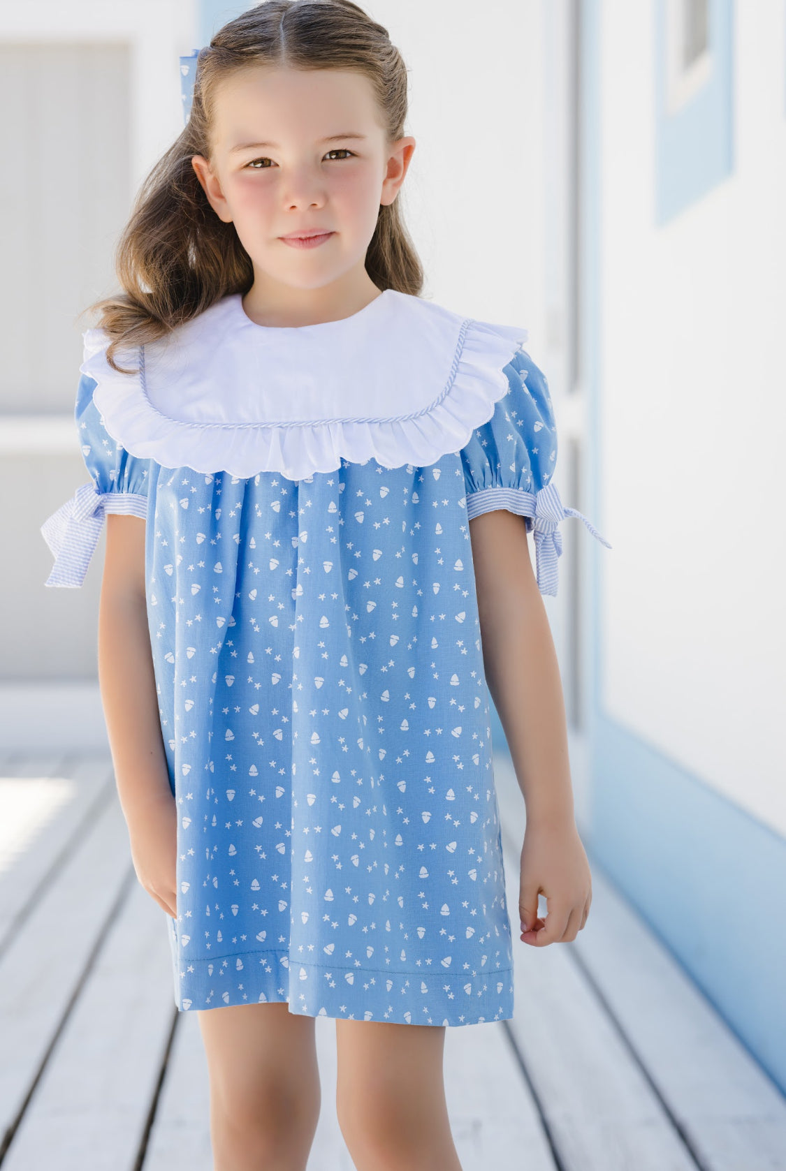 Blue Sea Dress - Born Childrens Boutique