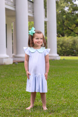 Genevieve Dress - Light Blue Stripe/Light Mint