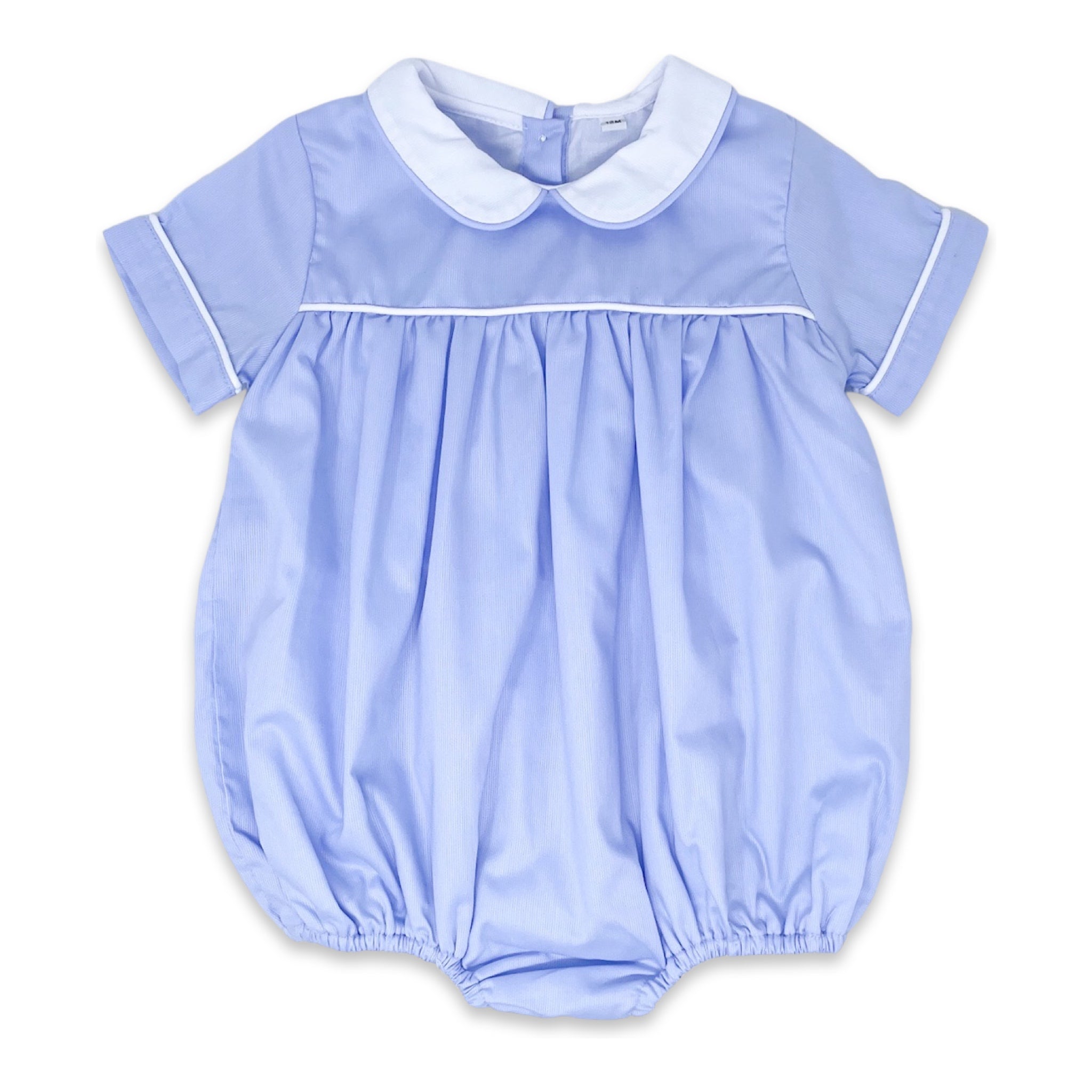 Covington Bubble - Peaceful Blue Pique - Born Childrens Boutique