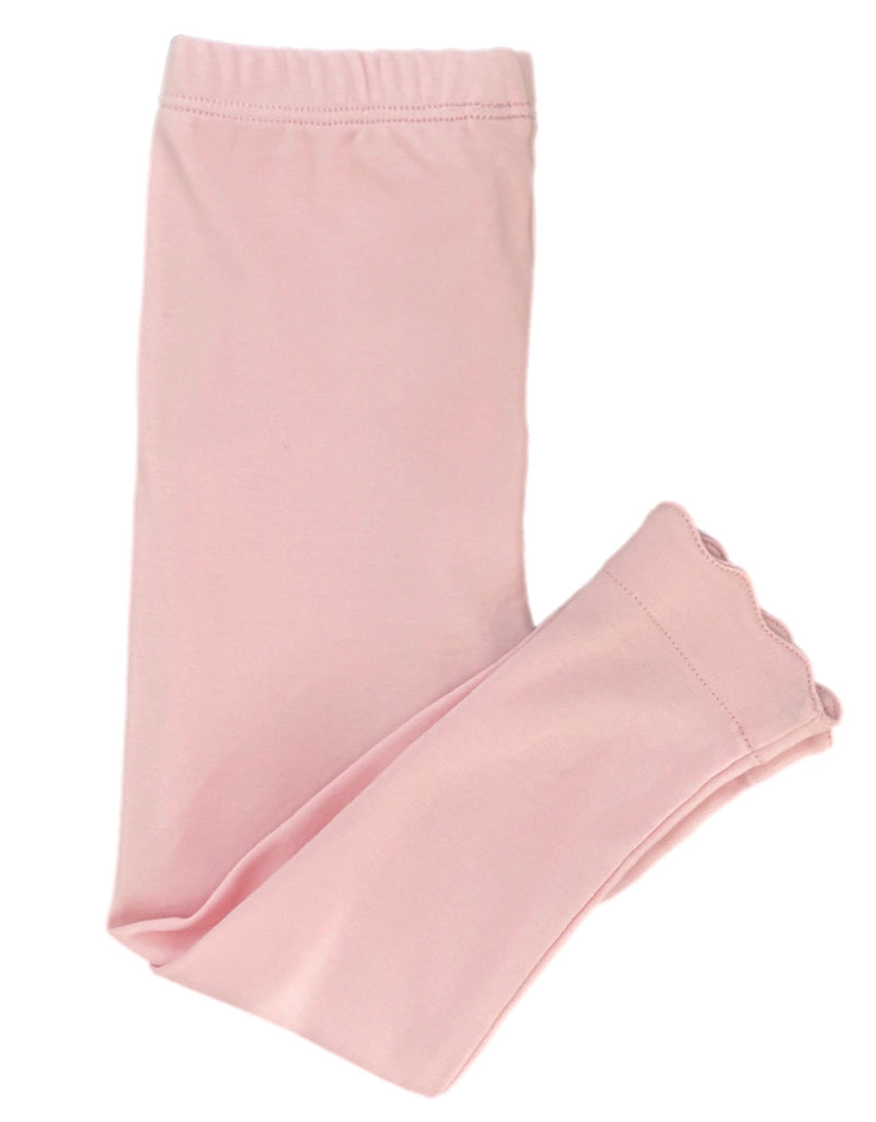 Pre-Order Scalloped Leggings, Light Pink