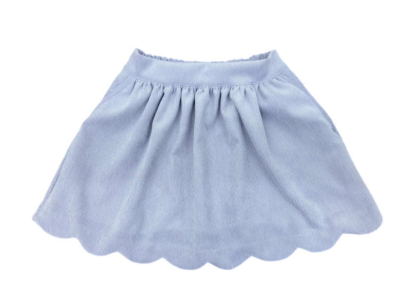 Sophie Scalloped Skirt Lilac Cord