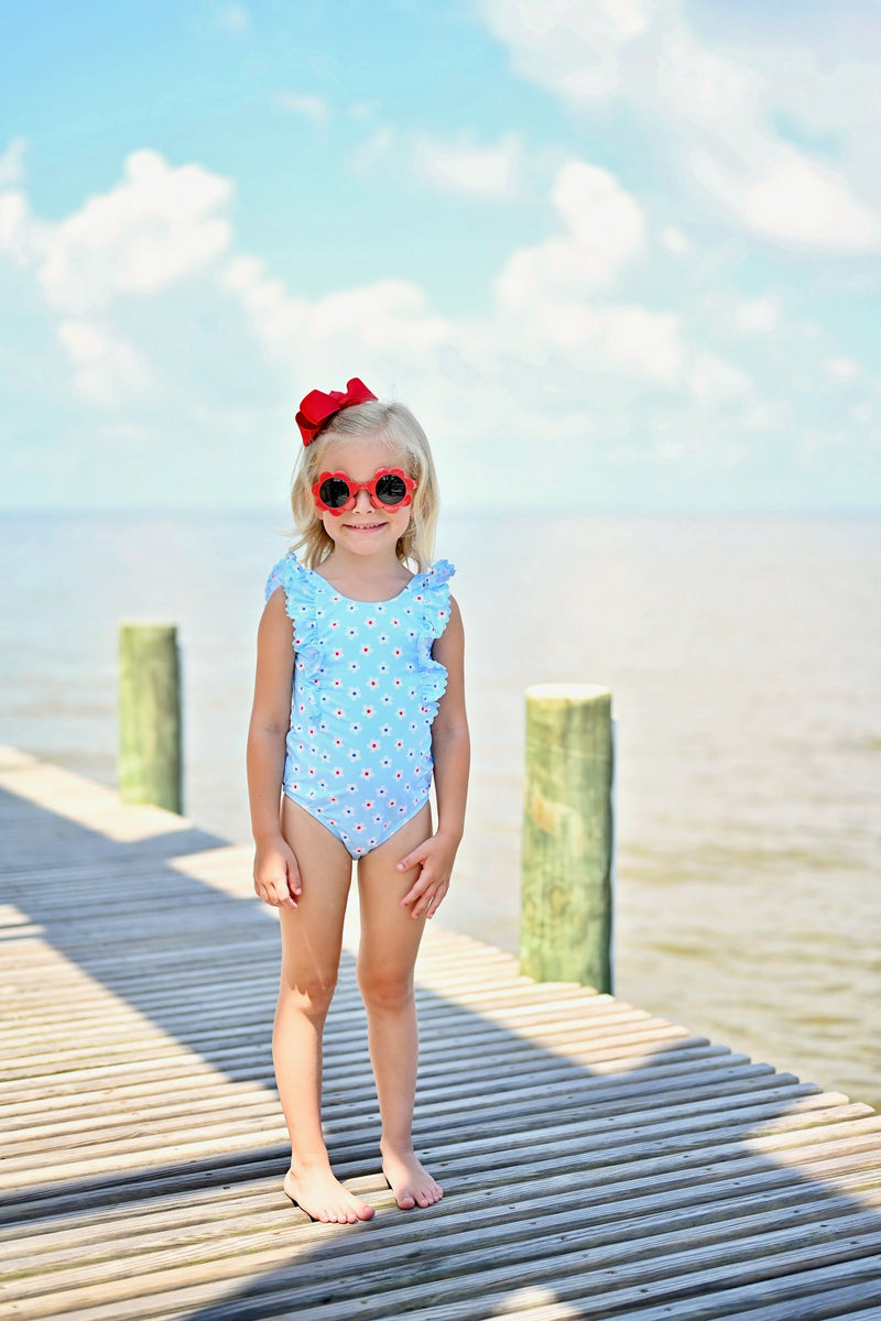 Pre-Order Loren One Piece Swim - Daisy - Born Childrens Boutique