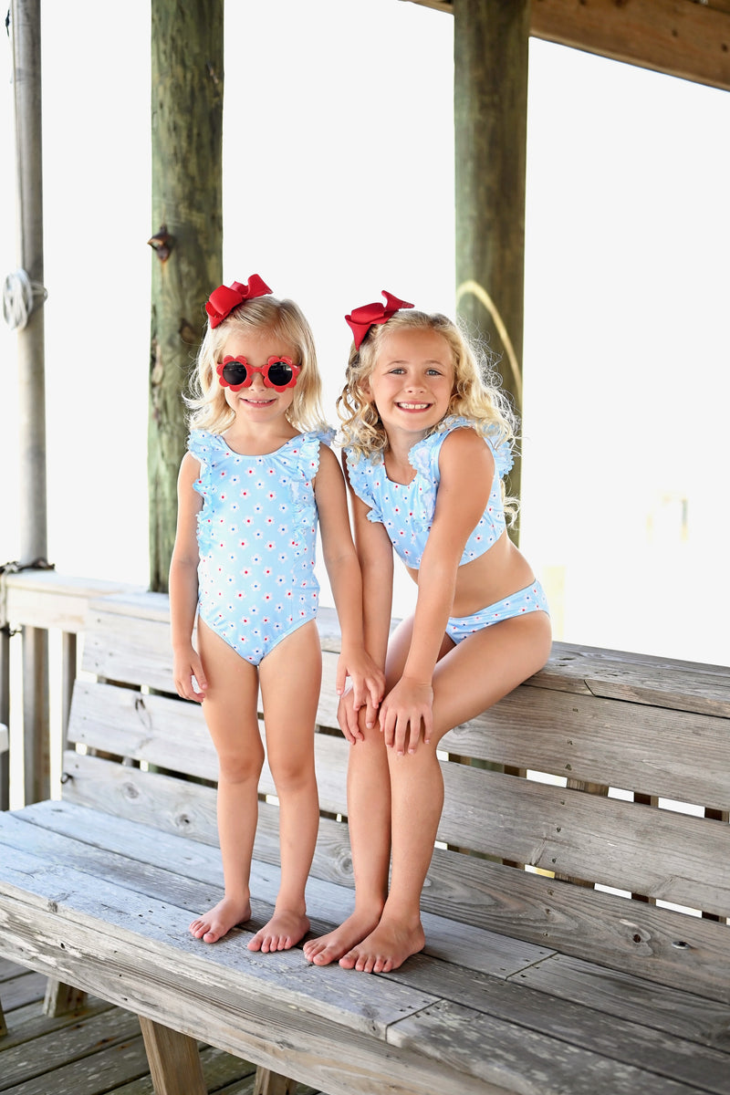 Pre-Order Loren One Piece Swim - Daisy - Born Childrens Boutique