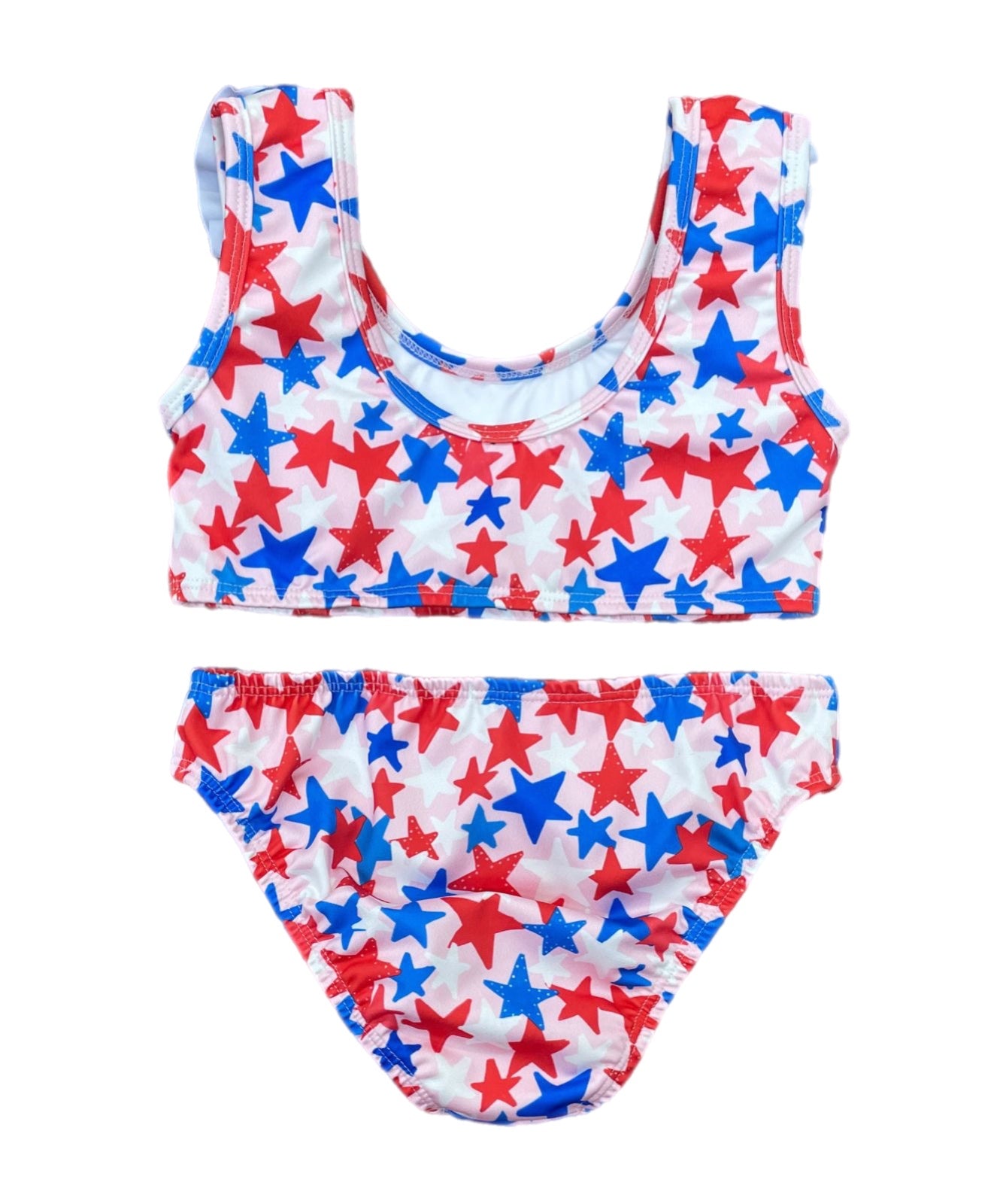 Pre-Order Patriotic Stars Lauren Two Piece Swim - Born Childrens Boutique