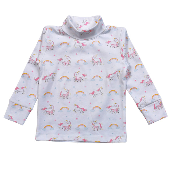 Me & Mommy Unicorn Pima Turtleneck - Born Childrens Boutique