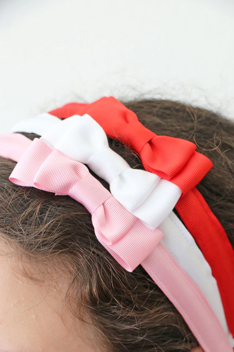 Audrey Headband, White - Born Childrens Boutique