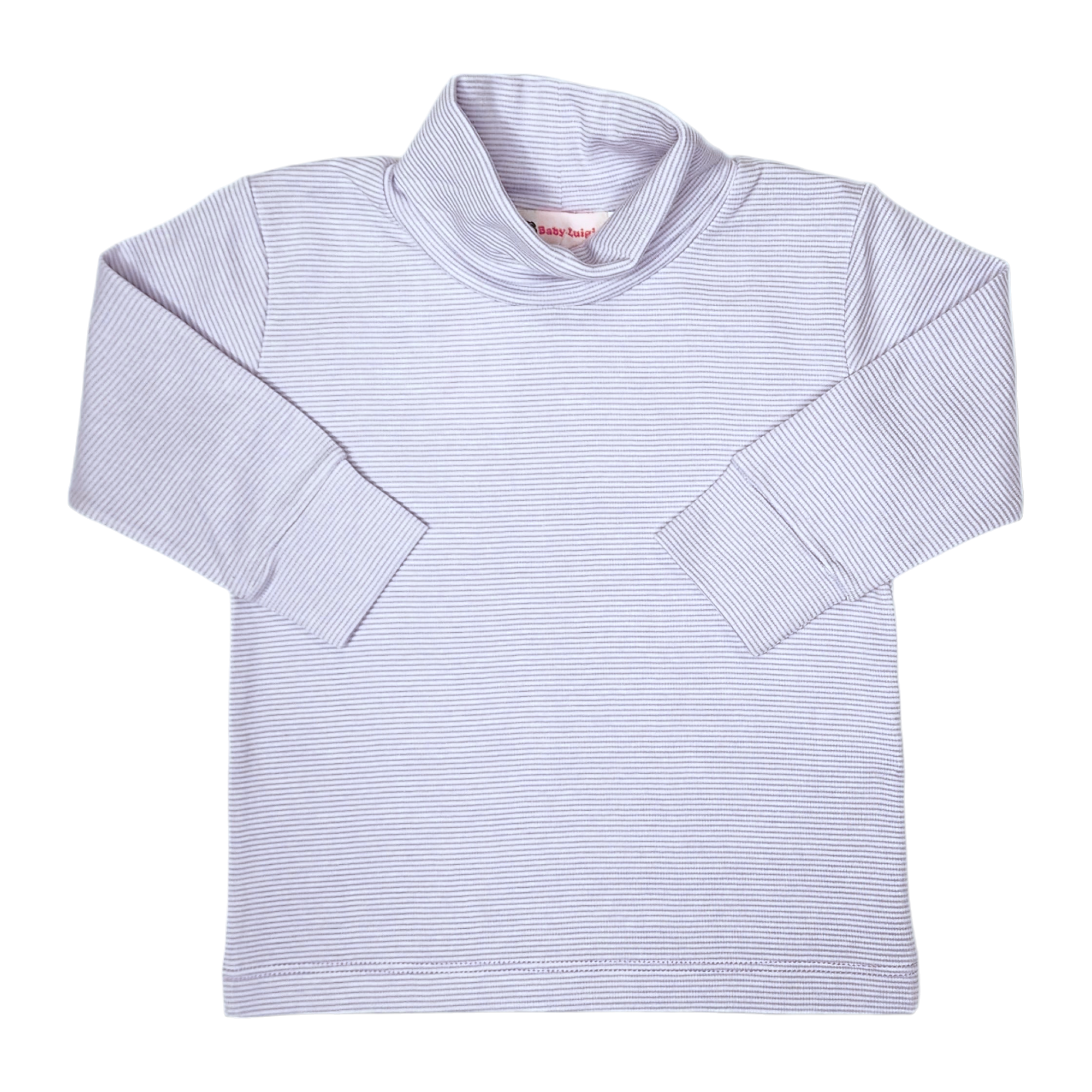 Lavender Thin Stripe Turtle Neck - Born Childrens Boutique