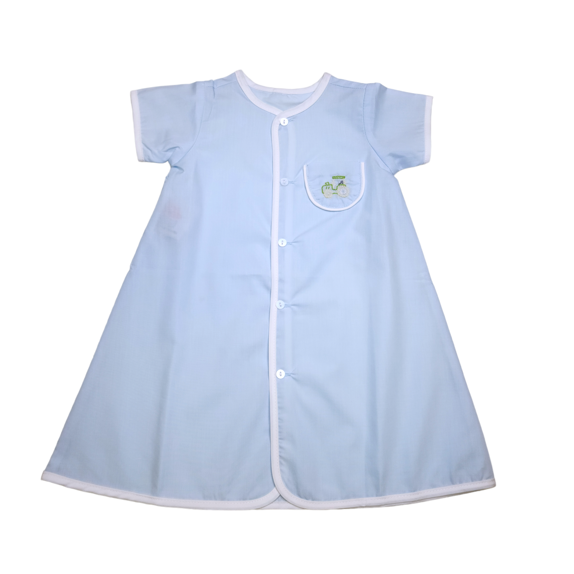 Blue Lane Boy Daygown - Tractor - Born Childrens Boutique