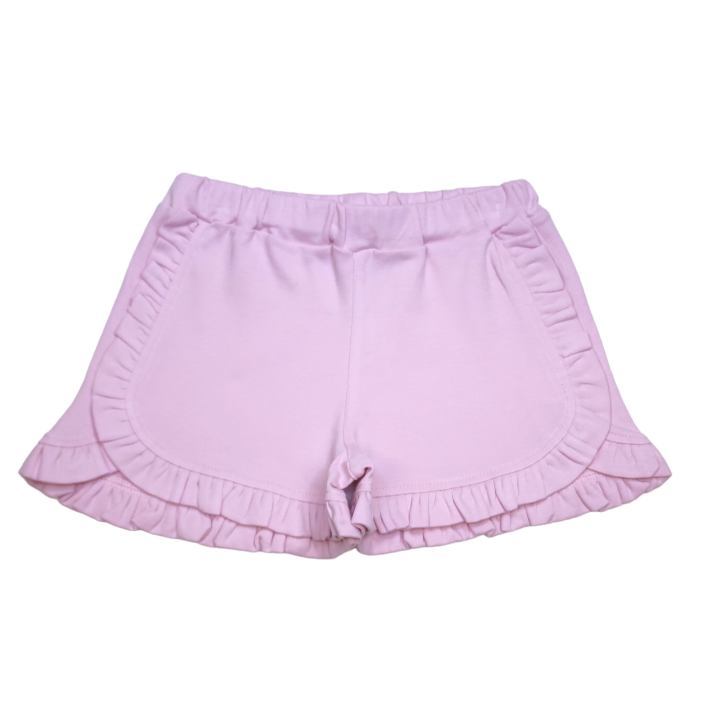 Girl Ruffle Trim Shorts Lt.Pink - Born Childrens Boutique