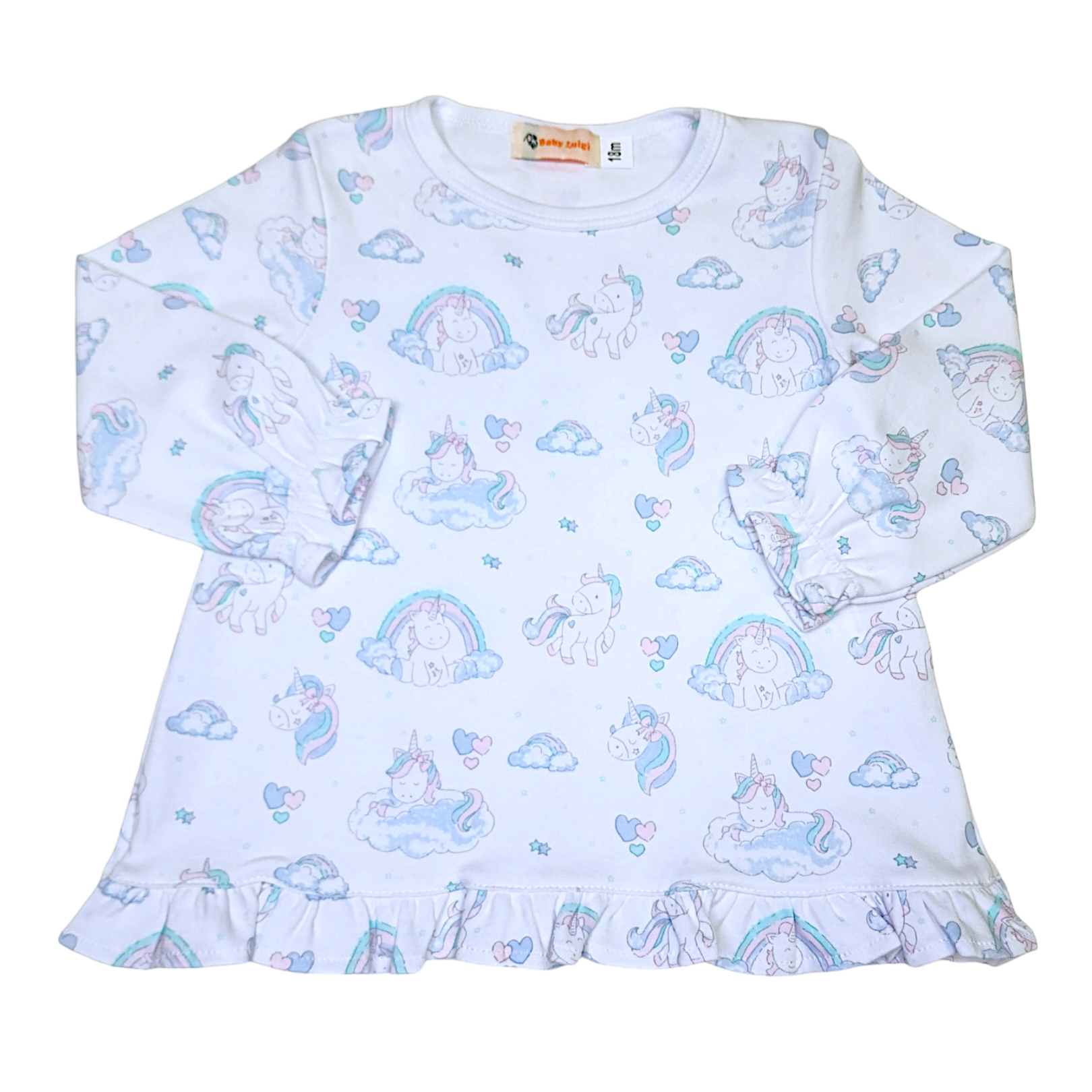 Unicorn Print Swing Top - Born Childrens Boutique