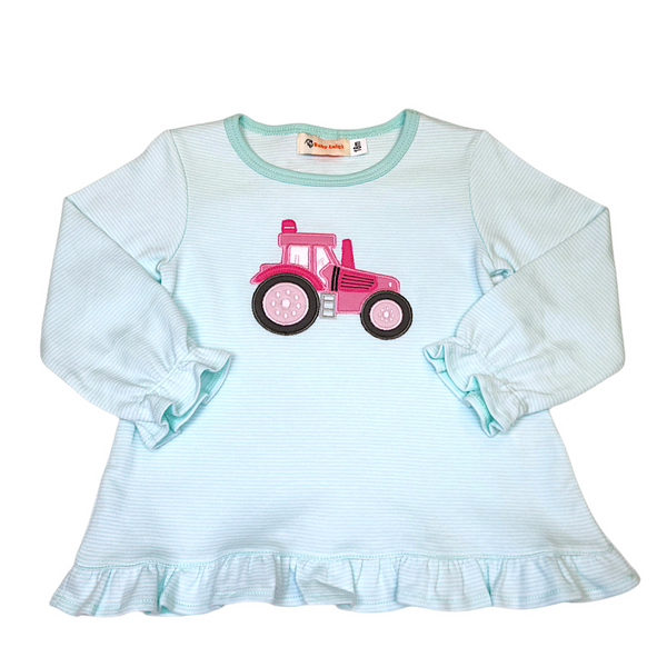 Tractor Lt Jade Stripe Shirt