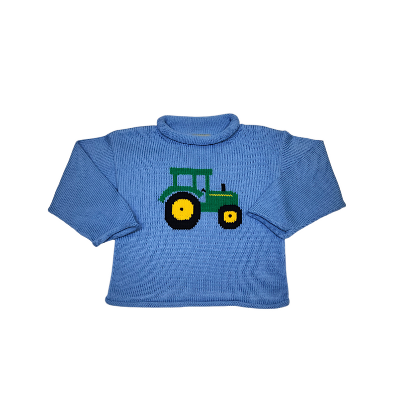 Roll Neck Sweater Chambray Tractor