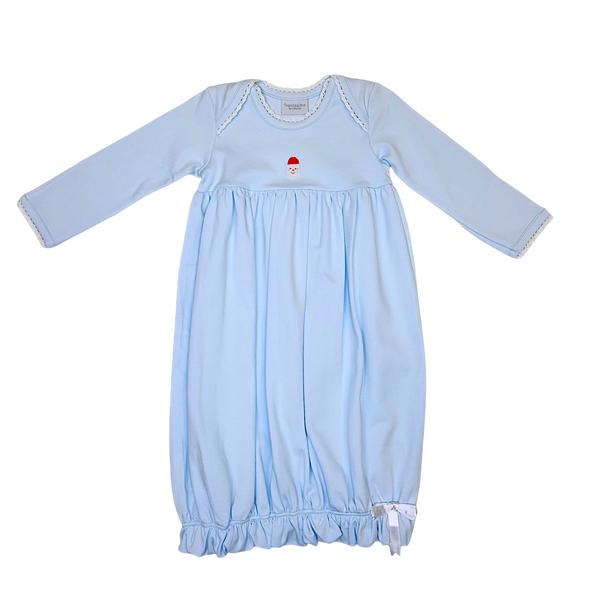 Mini Santa Face Gown Blue