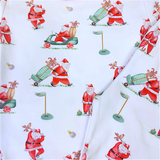 Santa's Golf Zipped Footie