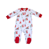 Santa's Golf Zipped Footie