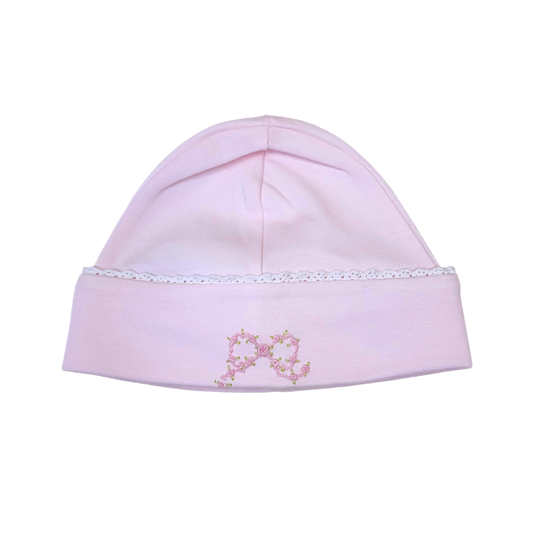 Pretty Bows Hat w/ Lace Trim - Born Childrens Boutique