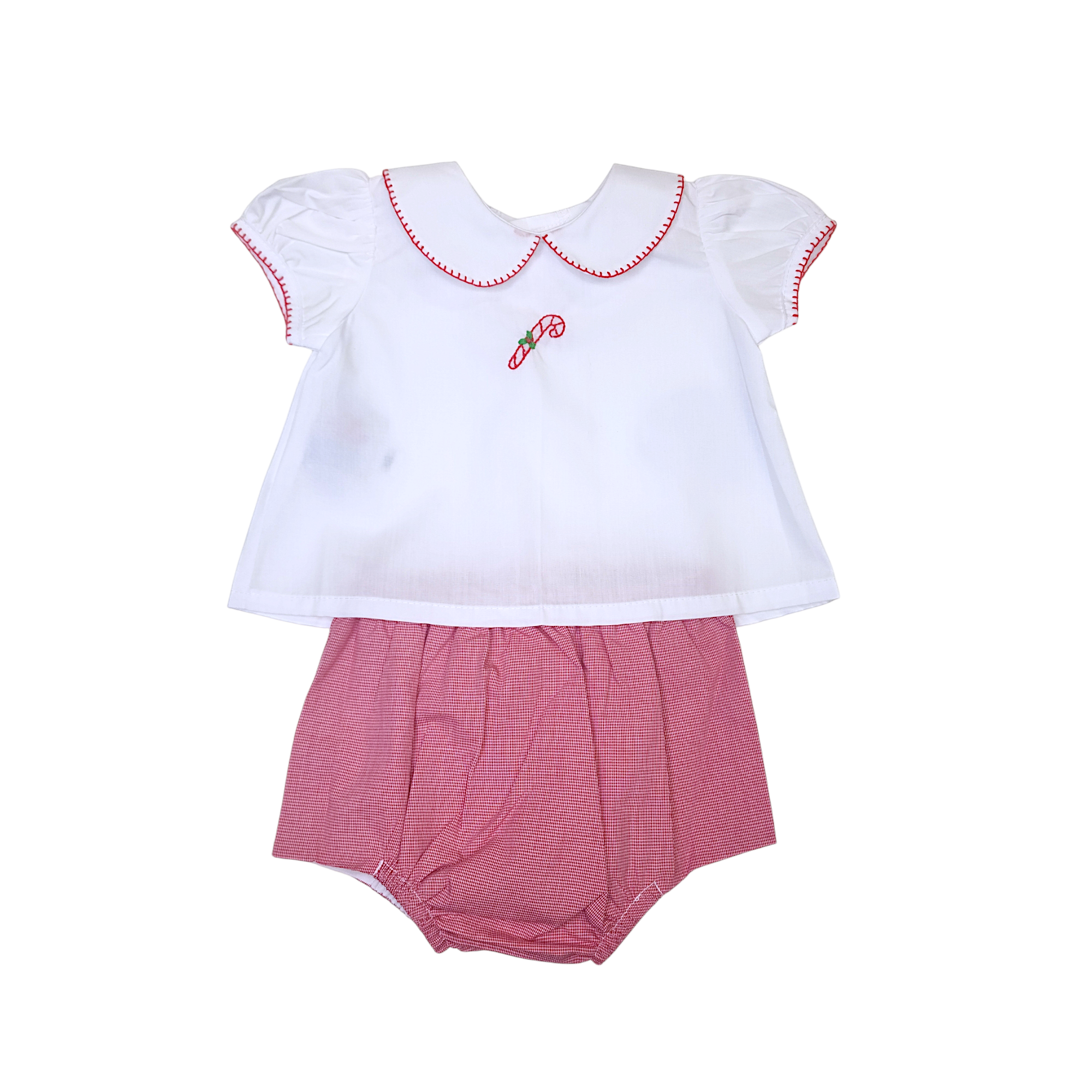 Red Micro Bailey Girl Diaper Set - Born Childrens Boutique