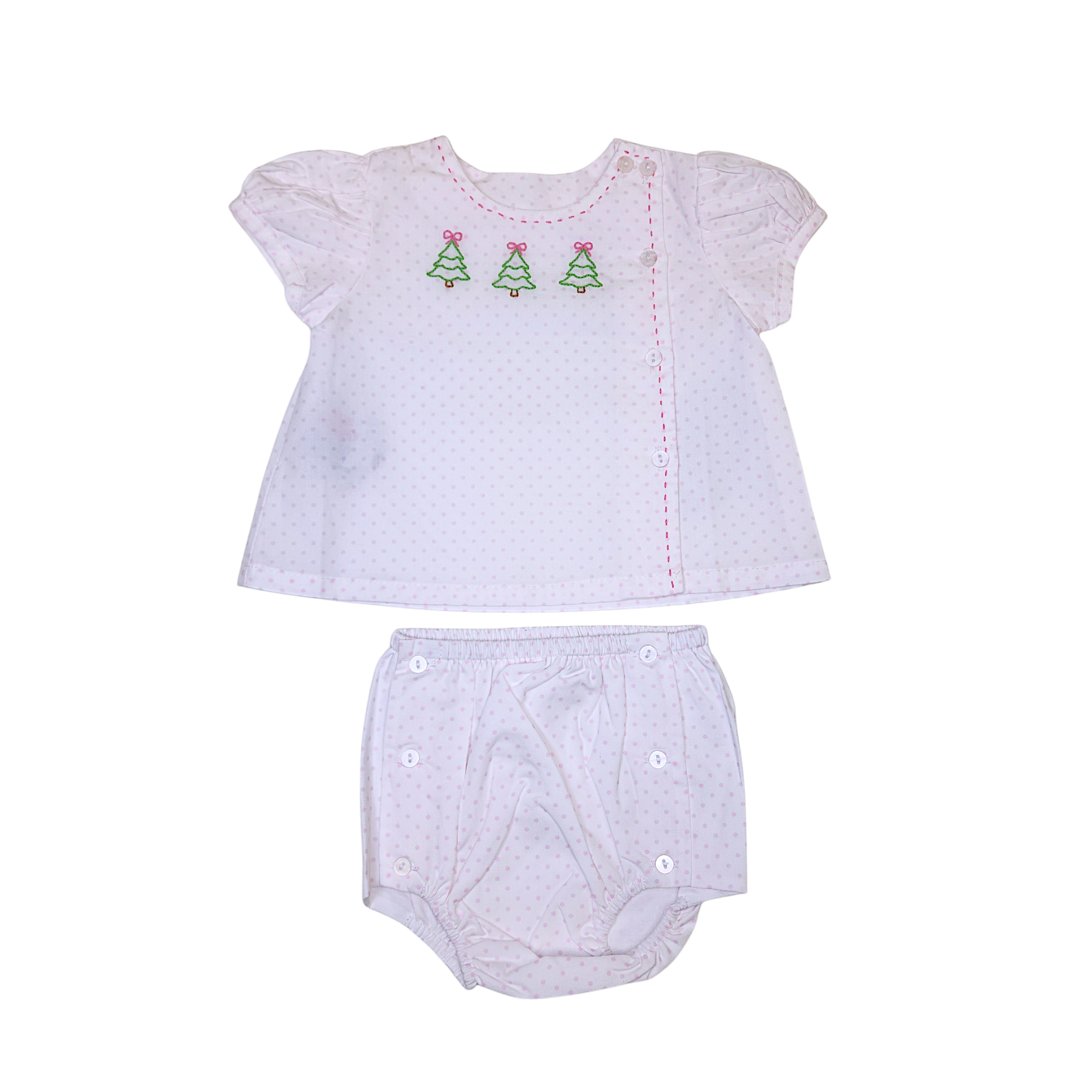 Pink Dot Riley Girl Diaper Set - Born Childrens Boutique