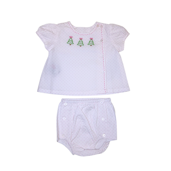 Pink Dot Riley Girl Diaper Set