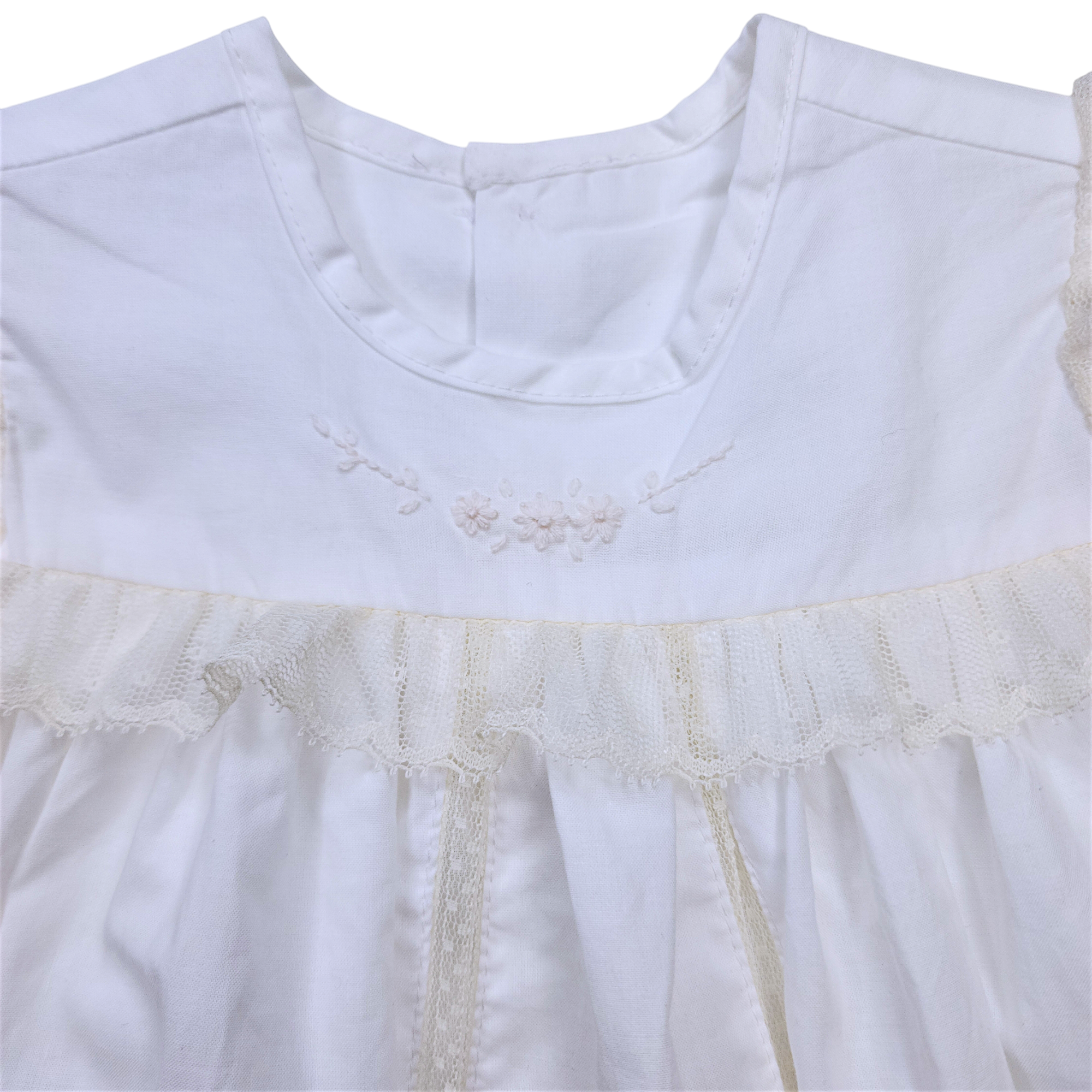 White Kennedy Christening Gown - Born Childrens Boutique