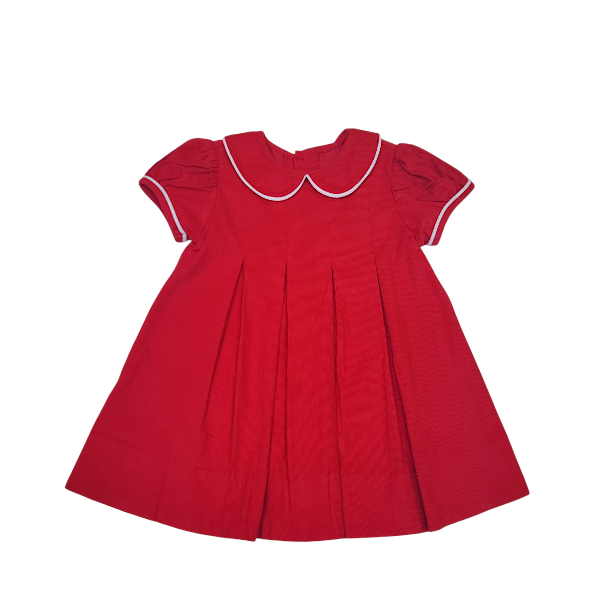 Red Cord Charlotte Dress - Born Childrens Boutique