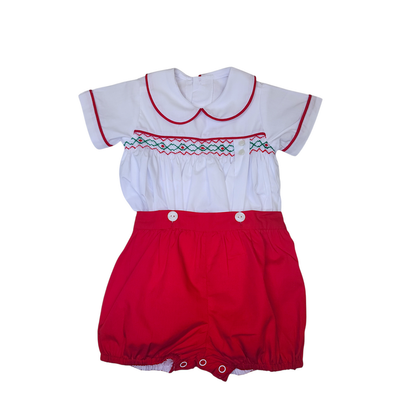 White/Red Maximillian Bubble Suit