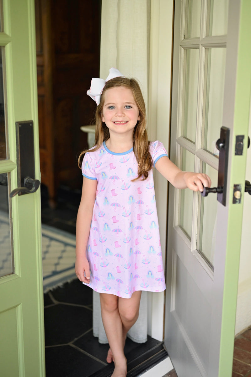 Pre-Order Play Dress - Rainbow and Rain - Born Childrens Boutique