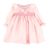 Cozy Club Smocked Dress, Pink